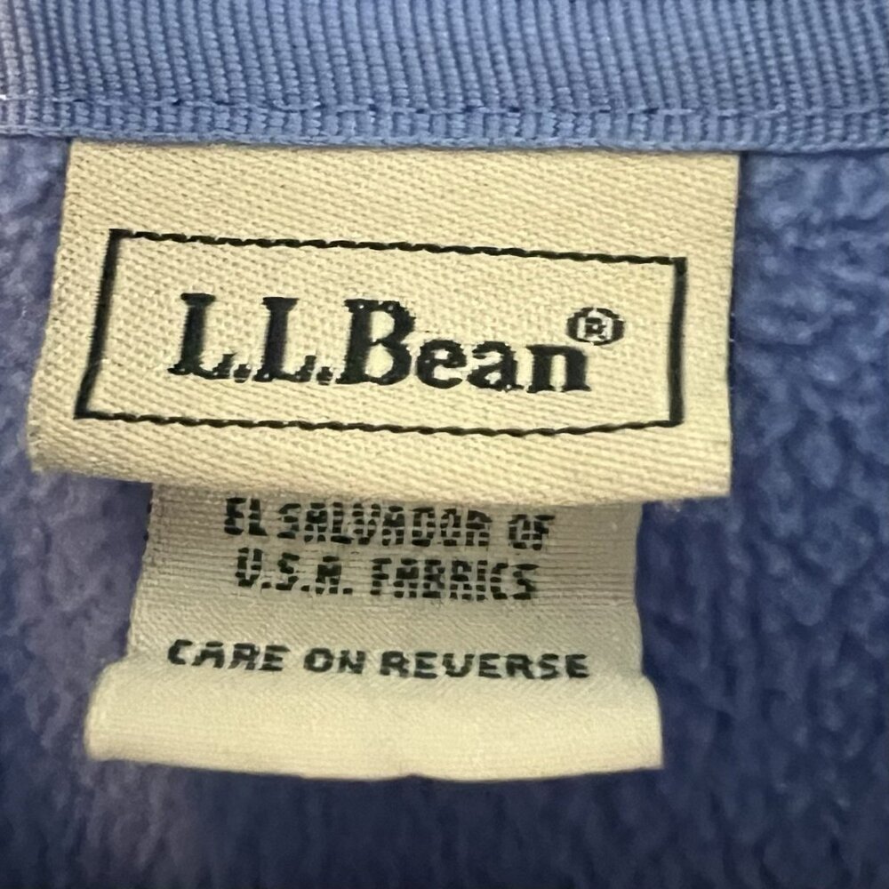 LL Bean Vest Women’s Plus Size 2X Blue Fleece Full Zip Pockets Stretch - Picture 3 of 8